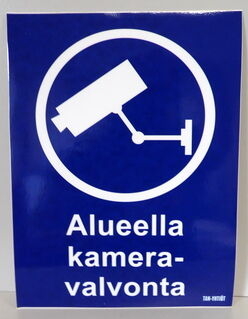 Varoitustarra Kameravalvonta