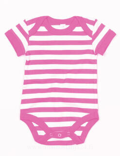 Baby Striped Short Sleeve Bodysuit 6. kuva