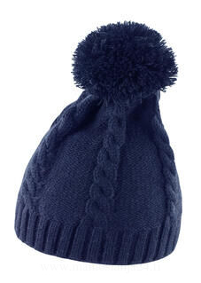 Cable Knit Pom Pom Beanie 2. picture