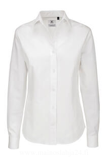 Ladies` Sharp Twill Long Sleeve Shirt 3. picture