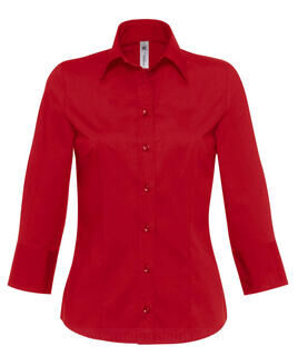 Poplin Blouse with 3/4 Sleeves 2. picture