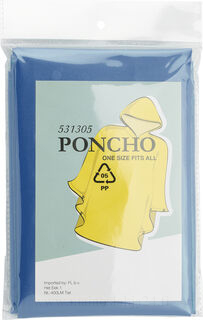 PEVA poncho (approx. 100x120cm).